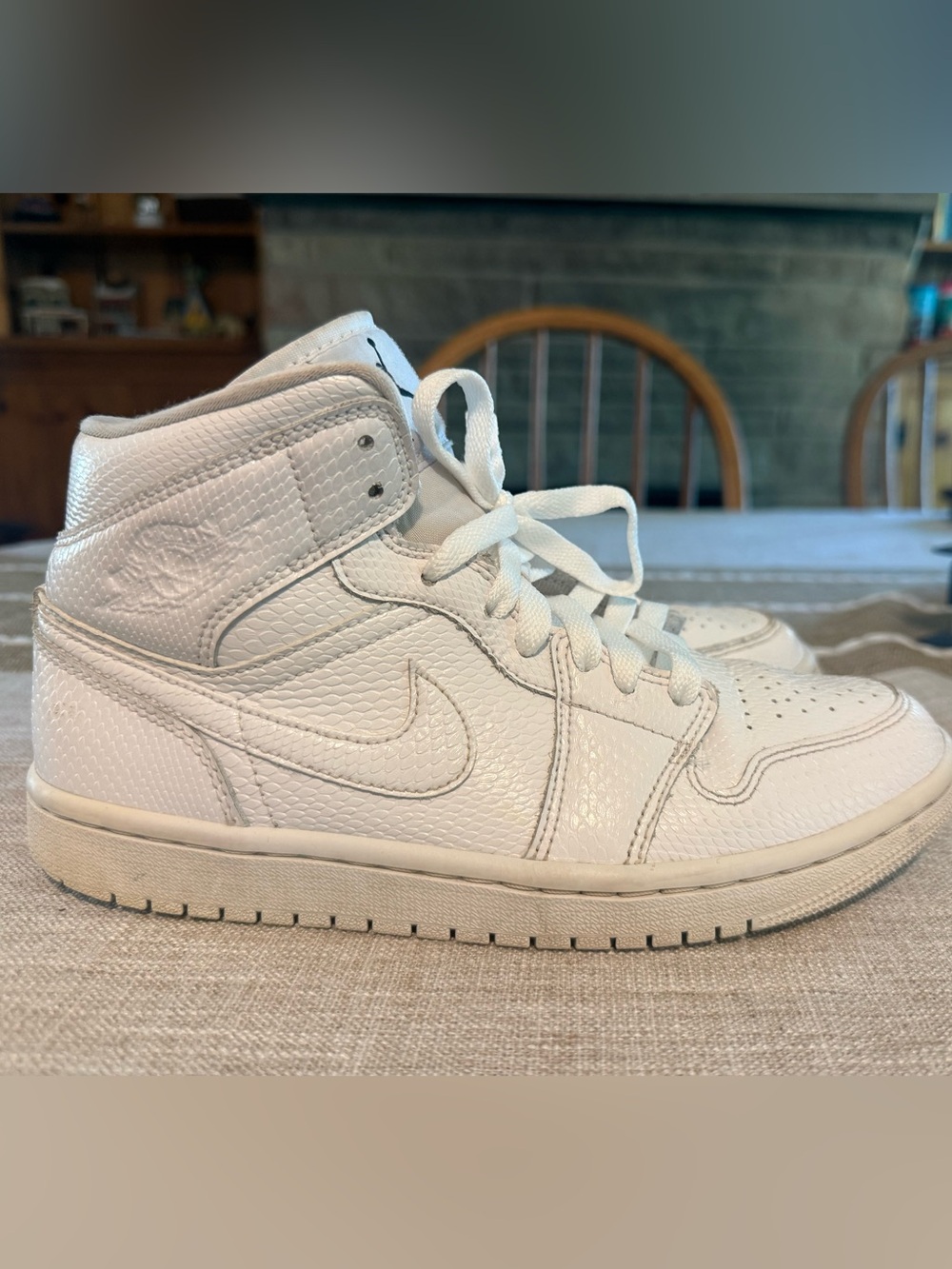 Jordan Kids White High-Top Sneakers